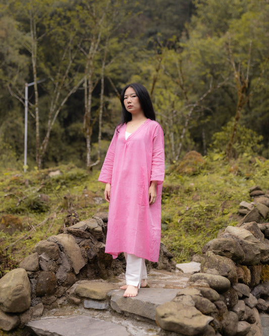 Cherry Blossom Kurta